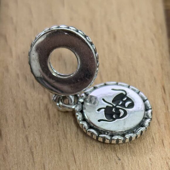 Pandora The World Is Your Stage Theater Mask Charm, S925 Silver Bracelets - Picture 3 of 4